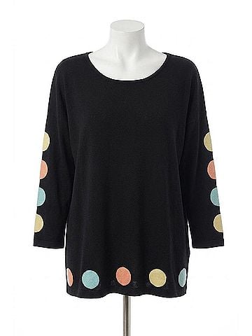 Angel Polkadot Scoop Top in Black Multi (view 1)