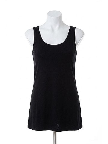Angel Viscose Tank Top in Black (view 1)