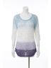Angel Multi Color Open Stitch Tunic Top in Blue Multi Size M - photo 1
