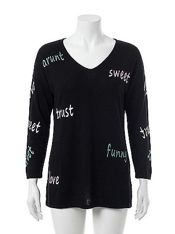 Angel All About You Tunic in Black Multi (view 1)
