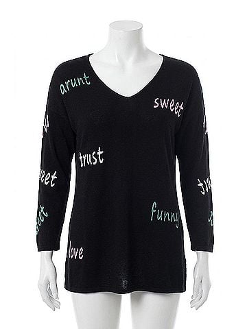 Angel All About You Tunic in Black Multi (view 1)