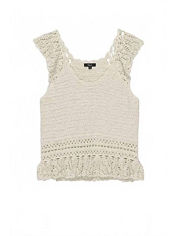 Rails Hattie Crochet Tank in Ivory (view 1)