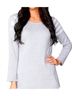 Angel Stripes Multi Color Dot Stripe Scoop Top in Silver/White Size S - photo 2