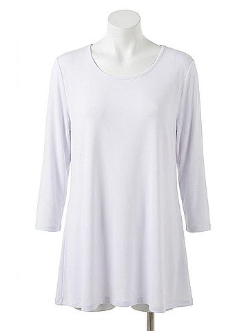 Angel Long-Sleeve Tunic in Cream (view 1)