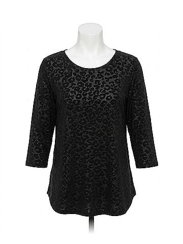 Sympli Go To Classic Tee in Black Animal (view 1)