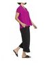 Sympli Solid Pink Deep V Top in Flamingo Size 6 - photo 3