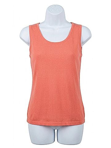 Angel Bra-Friendly Knit Tank in Coral (view 1)