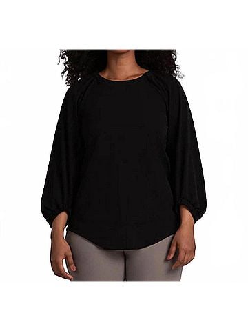 Sympli Move Pullover in Black (view 2)