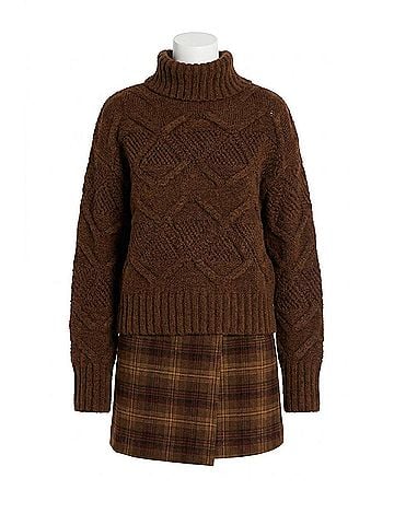 Astr Janeth Sweater in Brown (view 1)