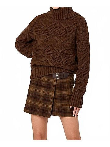 Astr Janeth Sweater in Brown (view 2)