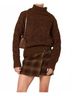 Astr Brown Janeth Sweater in Brown Size S - photo 3