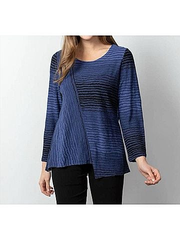 Habitat Mixed Direction Pullover in Blue (view 2)