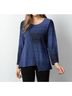 Habitat Blue Mixed Direction Pullover in Blue Size S - photo 2