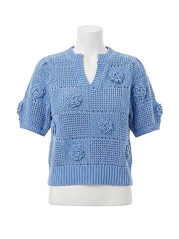 Entro Morning Rays Sweater in Blue (view 1)
