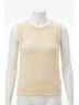 Lyssé Brown Avery Sequined Knit Shell Top in Coco Sequins Size L - photo 1