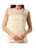 Lyssé Brown Avery Sequined Knit Shell Top in Coco Sequins Size L - photo 2
