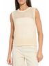 Lyssé Brown Avery Sequined Knit Shell Top in Coco Sequins Size M - photo 3