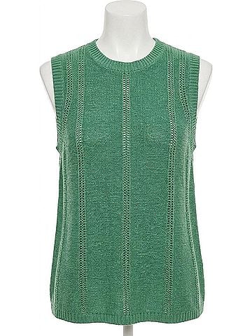 Sanctuary Easy Pointelle Shell Top in Green (view 1)