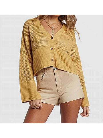Billabong Tavi Cardigan in Honey (view 2)