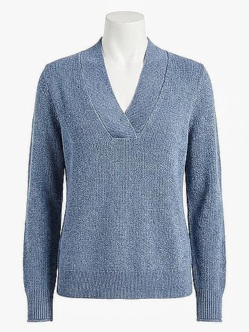 Nic + Zoe Deep Dive Sweater in Blue Waves (view 1)