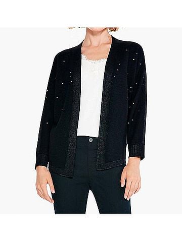Nic + Zoe Twinkle Cardigan in Black (view 2)