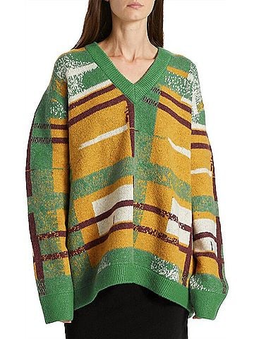 Simon Miller Lavos Check Sweater in Plaid (view 2)