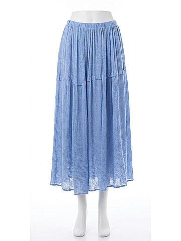 GiGi Moda Isabella Maxi Skirt in Blue (view 1)