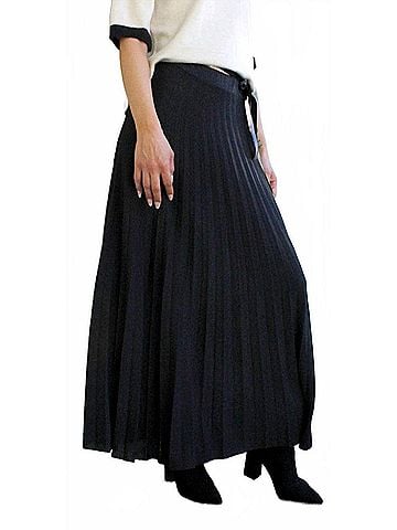 GiGi Moda Di Lana Maxi Skirt in Black (view 2)