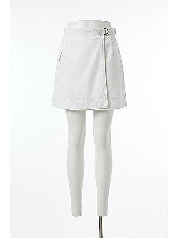 Lilla P Eyelet Pocket Wrap Skirt in White (view 1)