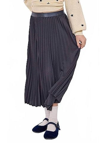 Sadie & Sage Full Of Charm Midi Skirt in Navy (view 2)