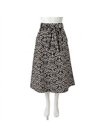 Lilla P Women's Belted Skirt in Khaki Motif (view 1)