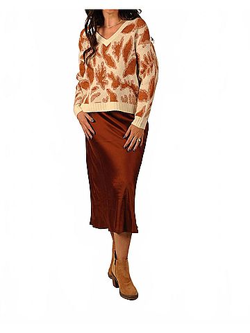 Tribal Spiced Sunset Skirt in Cinnamon (view 2)