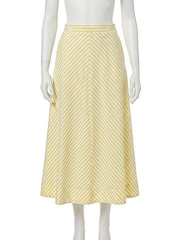 Lilla P Stripe Maxi Skirt in Sunflower (view 1)