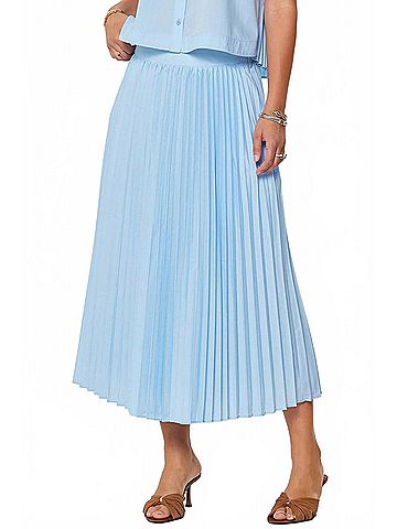 Current Air Ava Pleated A-Line Skirt in Blue (view 2)