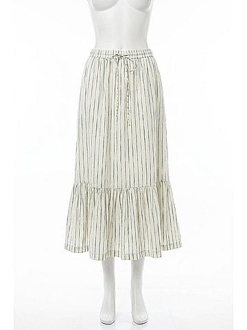 Lilla P Printed Long Peplum Skirt in Rope/Sea (view 1)