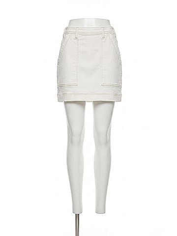 Tribal Audrey Classic Denim Skort in Cocomilk (view 1)