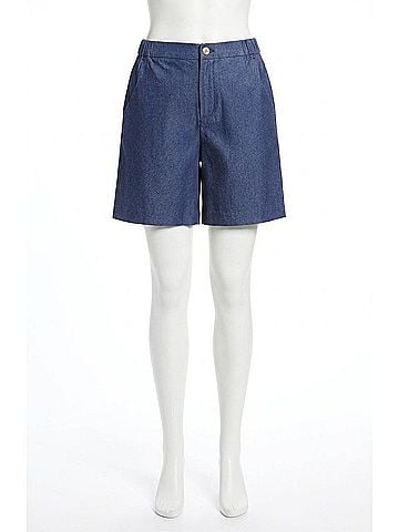Current Air Long Denim Short in Denim Blue (view 1)