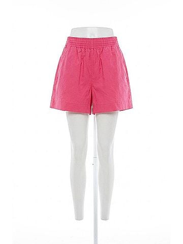 French Connection Poplin Shirting Shorts in Raspberry Sorbet (view 1)