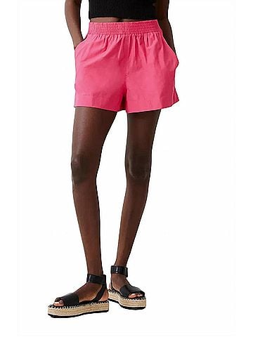 French Connection Poplin Shirting Shorts in Raspberry Sorbet (view 2)