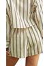 MIOU MUSE Stripes Black Stripe Drawstring Shorts in Black Size M - photo 4