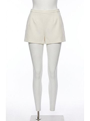 French Connection Halsey Twill Tailored Shorts in Porcelain Cream (view 1)