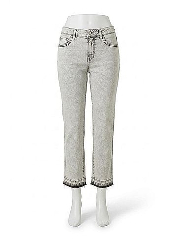 Tribal Sophia Curvy Micro Flare Crop Pants in Shadowmist (view 1)
