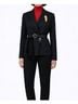 J'envie Plaid Black Classic Houndstooth Jacket in Black Size 4 - photo 4