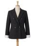 J'envie Plaid Black Classic Houndstooth Jacket in Black Size 12 - photo 1