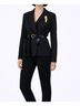 J'envie Plaid Black Classic Houndstooth Jacket in Black Size 12 - photo 3
