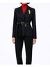 J'envie Plaid Black Classic Houndstooth Jacket in Black Size 12 - photo 4