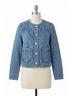 Dear John Blue Kit Quilted Denim Jacket in Moon Star Size L - photo 1