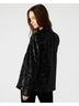 Steve Madden Solid Black Payton Sequin Blazer in Black Size S - photo 4
