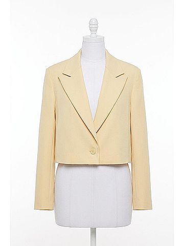 Susana Monaco Heavy Knit Boxy Jacket in Whipped Cream (view 1)