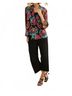 Frank Lyman Design Black Abstract Lightweight Mesh Jacket in Black/Multi Size 22 - photo 5